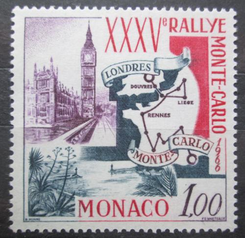 Poštová známka Monako 1966 Rallye Monte Carlo Mi# 824