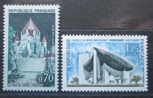 Poštové známky Francúzsko 1964 Turistické zaujímavosti Mi# 1482-83
