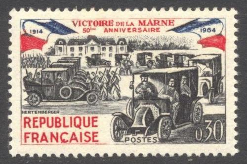 Poštová známka Francúzsko 1964 Bitka na Marnì, 50. výroèie Mi# 1489