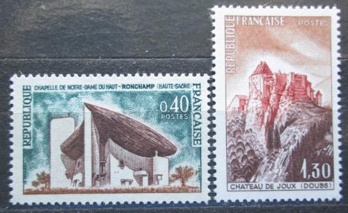Poštové známky Francúzsko 1965 Turistické zaujímavosti Mi# 1498-99