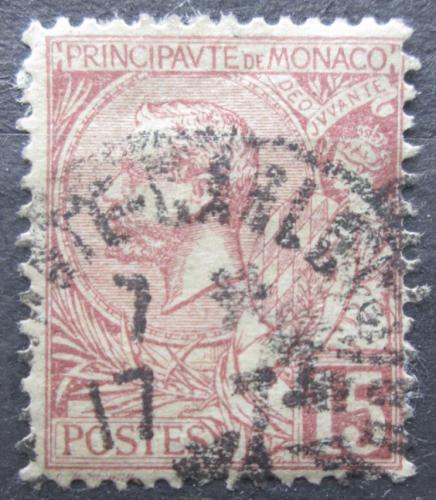 Potovn znmka Monako 1901 Kne Albert I. Mi# 24