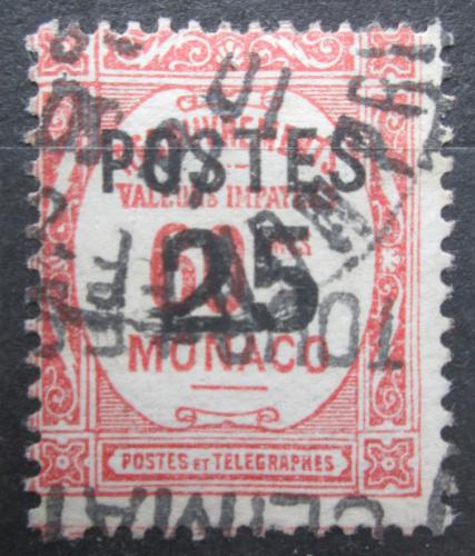 Poštová známka Monako 1937 Doplatná pretlaè Mi# 153