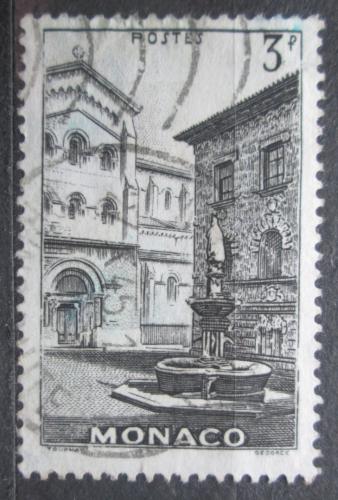 Poštová známka Monako 1943 Námìstí s kašnou Mi# 237