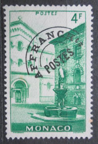Poštová známka Monako 1948 Námìstí s kašnou Mi# 384