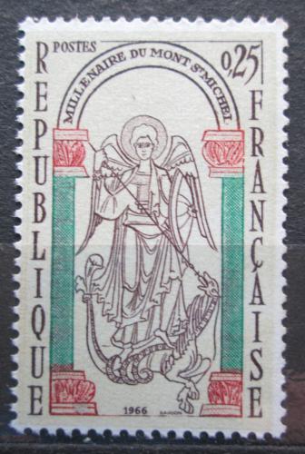 Poštová známka Francúzsko 1966 Kláštor Mont-Saint-Michel Mi# 1544
