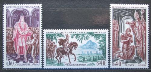 Poštové známky Francúzsko 1966 Francúzské dìjiny Mi# 1560-62