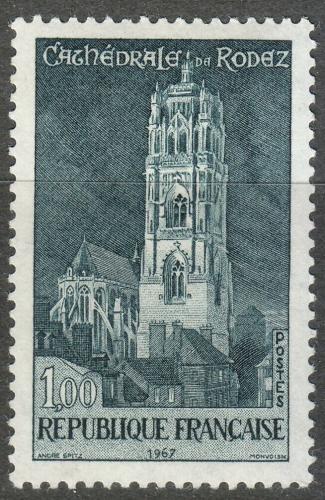 Poštová známka Francúzsko 1967 Katedrála Rodez Mi# 1585