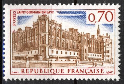 Poštová známka Francúzsko 1967 Zámek Saint-Germain-en-Laye Mi# 1587