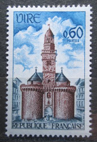 Poštová známka Francúzsko 1967 Mestská brána ve Vire Mi# 1592