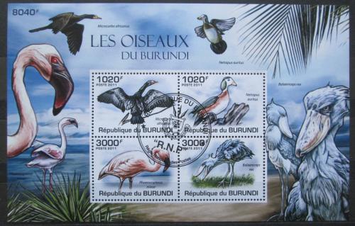Poštové známky Burundi 2011 Vtáci Mi# Block 155 Kat 9.50€