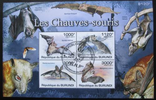 Poštové známky Burundi 2011 Netopiere Mi# Block 160 Kat 9.50€