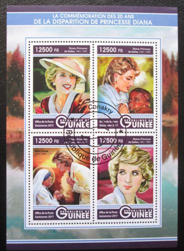 Poštové známky Guinea 2017 Princezna Diana Mi# 12396-99 Kat 20€ 
