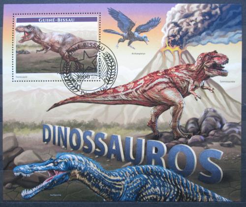 Poštová známka Guinea-Bissau 2017 Dinosaury Mi# Block 1584 Kat 11€