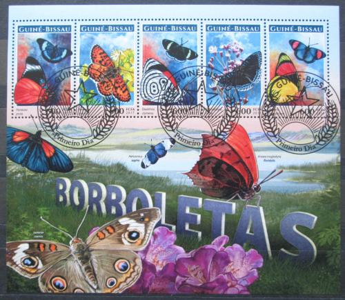 Poštové známky Guinea-Bissau 2017 Motýle Mi# 9158-62 Kat 11€