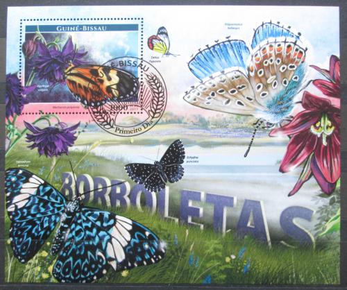 Poštová známka Guinea-Bissau 2017 Motýle Mi# Block 1582 Kat 11€