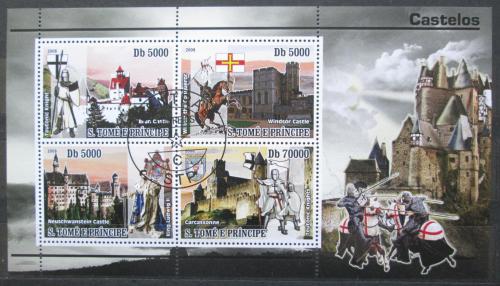 Poštové známky Svätý Tomáš 2008 Hrady a zámky Mi# 3432-35 Kat 12€