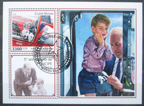 Poštová známka Guinea-Bissau 2018 Princ George Mi# Block 1708 Kat 12.50€