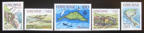 Poštové známky Faerské ostrovy 1978 Ostrov Mykines Mi# 31-35