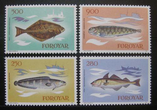 Poštové známky Faerské ostrovy 1983 Ryby Mi# 86-89 Kat 7€