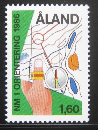 Poštová známka Alandy 1986 MS v orientaèním bìhu Mi# 15