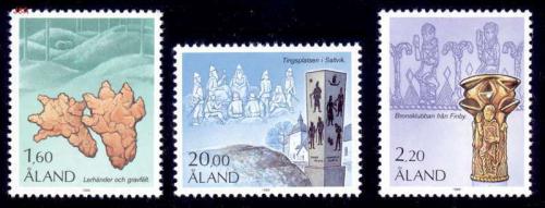 Poštové známky Alandy 1986 Archeologické nálezy Mi# 16-18 Kat 10€