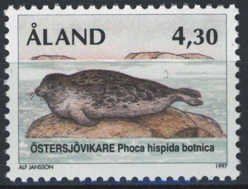 Poštová známka Alandy 1997 Tuleò kroužkovaný Mi# 126 