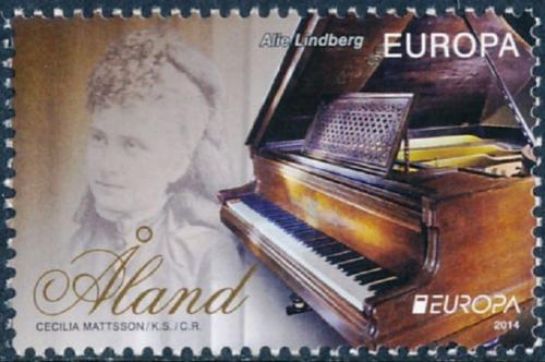 Poštová známka Alandy 2014 Európa CEPT, hudobný nástroje Mi# 391 Kat 5€