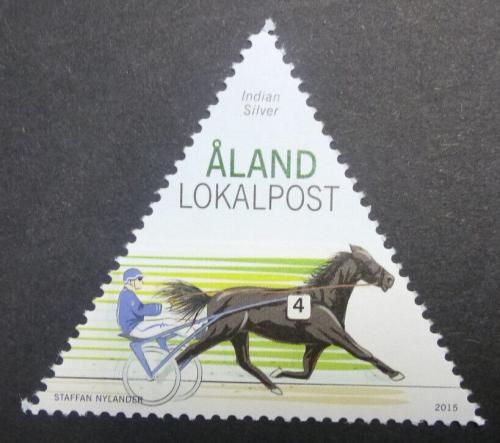 Poštová známka Alandy 2015 Dostihy Mi# 406