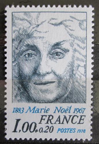 Poštová známka Francúzsko 1978 Marie Noël, spisovatelka Mi# 2071