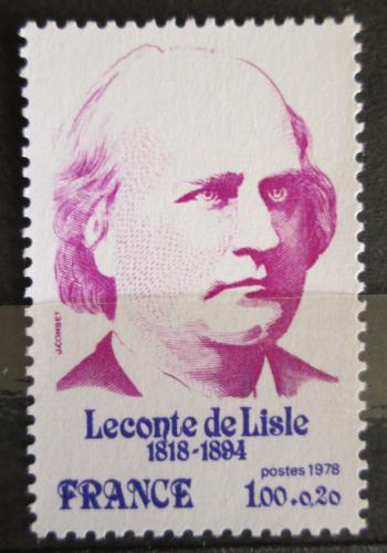 Poštová známka Francúzsko 1978 Charles-Marie-René Lecomte, lyrik Mi# 2078