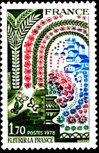 Poštová známka Francúzsko 1978 Kampaò Kvetoucí Francúzsko, 20. výroèie Mi# 2095