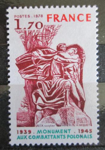 Poštová známka Francúzsko 1978 Váleèný pamätník v Paøíži Mi# 2126