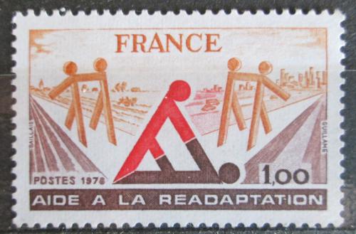 Poštová známka Francúzsko 1978 Pomoc postiženým Mi# 2128