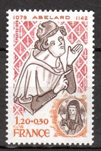 Poštová známka Francúzsko 1979 Petrus Abaelardus, filozof Mi# 2156