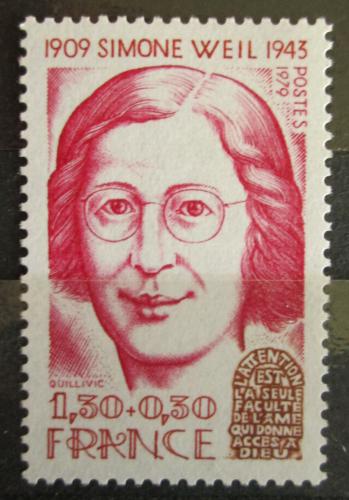 Poštová známka Francúzsko 1979 Simone Weil, filozofka Mi# 2177