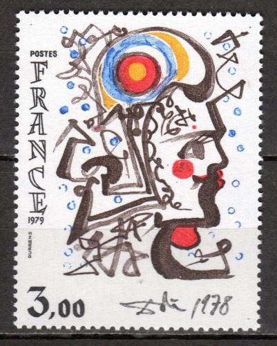Poštová známka Francúzsko 1979 Umenie, Salvador Dali Mi# 2180