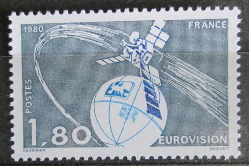Poštová známka Francúzsko 1980 Televizní satelit Mi# 2191