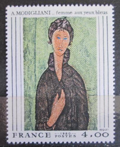 Poštová známka Francúzsko 1980 Umenie, Amedeo Modigliani Mi# 2227