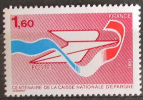 Poštová známka Francúzsko 1981 Poštovní spoøitelna, 100. výroèie Mi# 2283