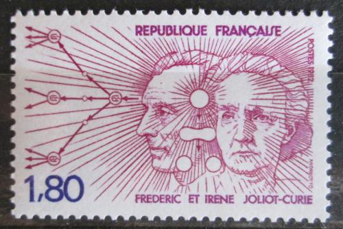 Poštová známka Francúzsko 1982 Atomoví fyzici Mi# 2347
