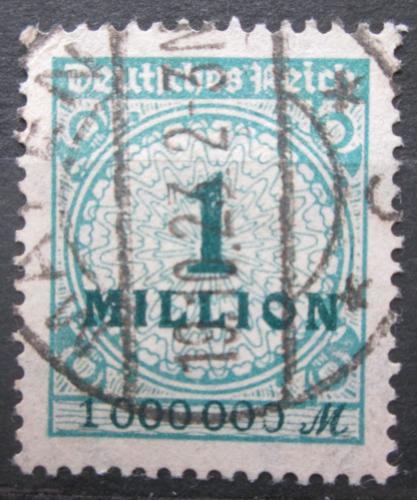 Poštová známka Nemecko 1923 Nominálna hodnota pretlaè Mi# 314