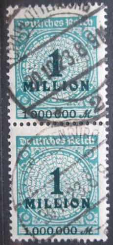 Poštové známky Nemecko 1923 Nominálna hodnota pretlaè pár Mi# 314 Kat 4.40€