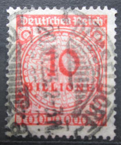 Poštová známka Nemecko 1923 Nominálna hodnota pretlaè Mi# 318