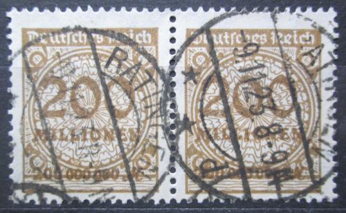 Poštové známky Nemecko 1923 Nominálna hodnota pár Mi# 323