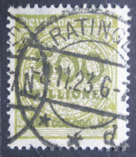 Poštová známka Nemecko 1923 Nominálna hodnota Mi# 324