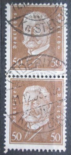 Poštové známky Nemecko 1928 Prezident Paul von Hindenburg pár Mi# 420 Kat 7€