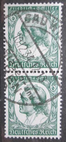 Poštové známky Nemecko 1934 Friedrich Schiller, básník pár Mi# 554