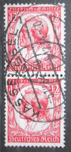 Poštové známky Nemecko 1934 Friedrich Schiller, básník pár Mi# 555