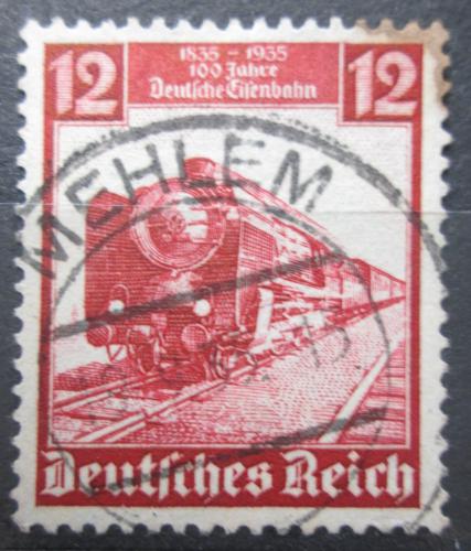 Poštová známka Nemecko 1935 Moderní lokomotíva Mi# 581
