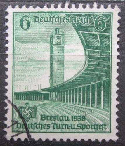 Poštová známka Nemecko 1938 Stadión ve Vratislavi Mi# 666